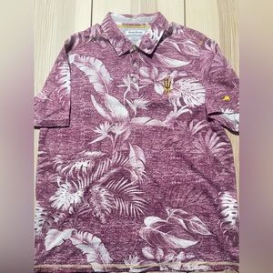 Tommy Bahama ASU‎ Palm Leaves Flora Polo Shirt